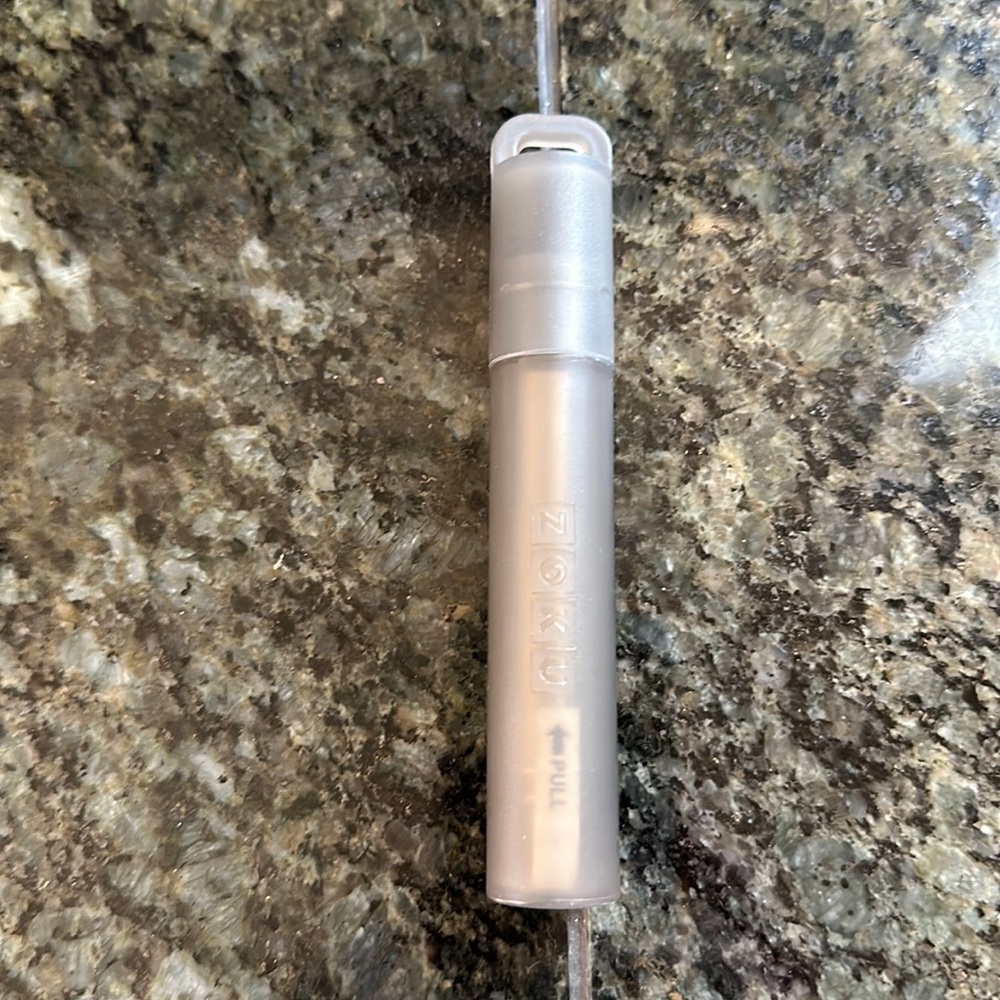 Brand New Zoku Gray Pocket Straw